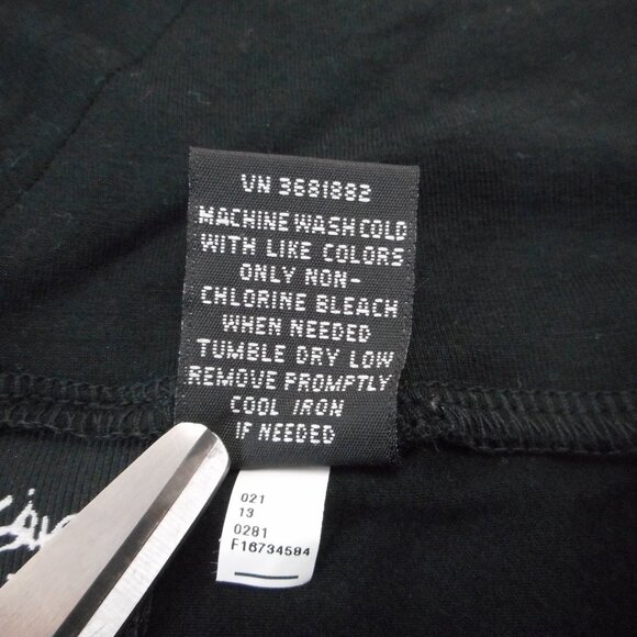 Y2K Mossimo Women's plus size 1X Top Twist Front Black V-neck Short Sleeve NWT - Picture 5 of 8